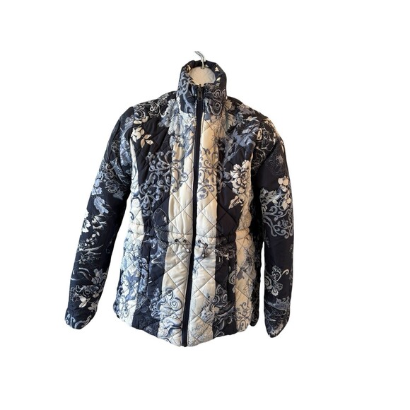NWOT Johnny Was Neutra Reversible Floral Parka Puffer Jacket Size $420 XS - Picture 8 of 15